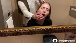 Having sex in the public bathroom is fun